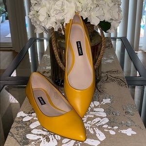 Nine West Flats in Mustard Yellow